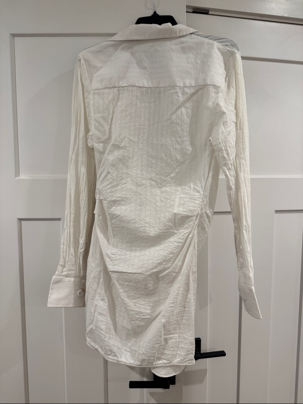 Jacquemus La Robe Bahia 100% Cotton White Long Sleeve Shirt Dress, Small / EU 36 - Picture 8 of 13